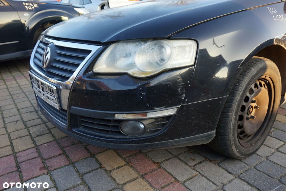 MASKA ZDERZAK BŁOTNIKI LAMPY PASSAT B6 LC9X  VOLKSWAGEN 2005-2010 CZARNY PRZÓD KOMPLETNY - 32