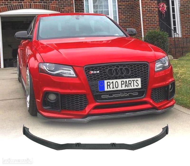 SPOILER LIP FRONTAL AUDI A4 B8 LOOK RS4 11-15 - 1
