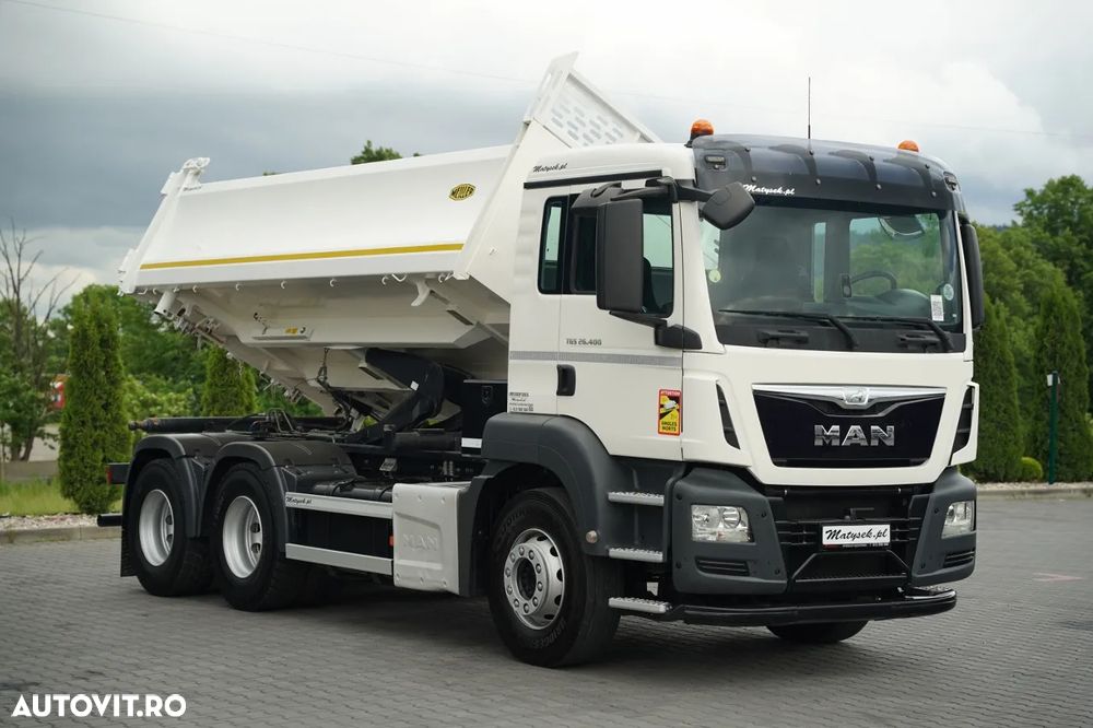 MAN TGS 26.400 / 6X4 / BASCULATOR DUBLĂ / HYDRODOLTA / AUTOMAT / EURO 6 - 10
