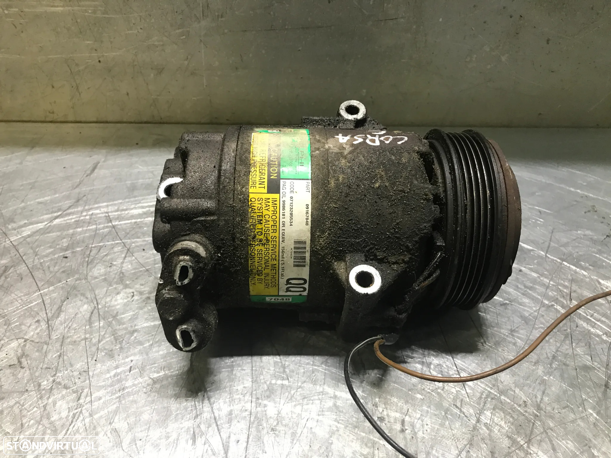 COMPRESSOR AC OPEL CORSA C / AGILA 1.2 16V 09167048 - 3