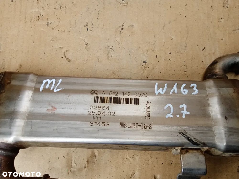 Chłodniczka spalin Mercedes ML W163 2.7CDI A6121420079 - 6