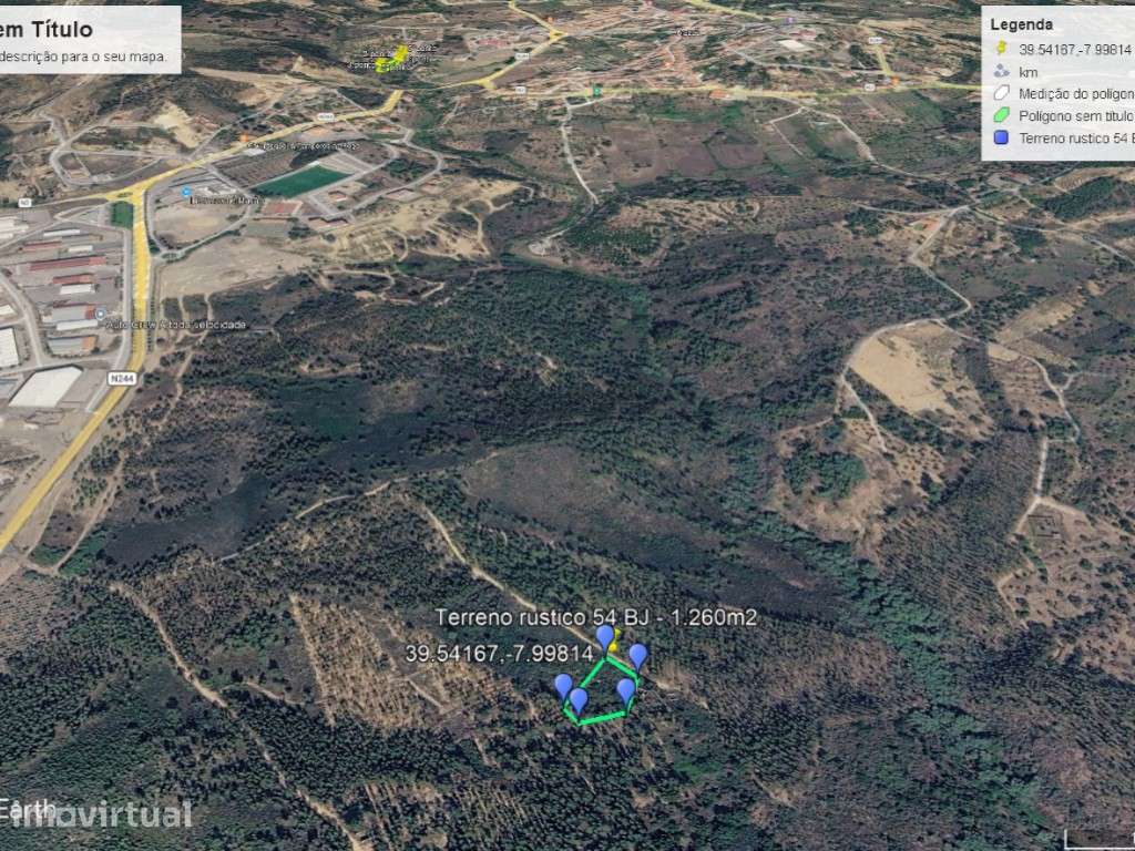 Terreno Rústico com 1.260 m² - composto por Vinha | Ladeiras, Mação - Grande imagem: 2/5