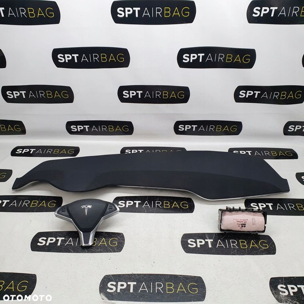 TESLA S TESLA Y DESKA ROZDZIELCZA KONSOLA KOKPIT PULPIT PODUSZKI AIRBAG AIR BAG KIT SET - 1