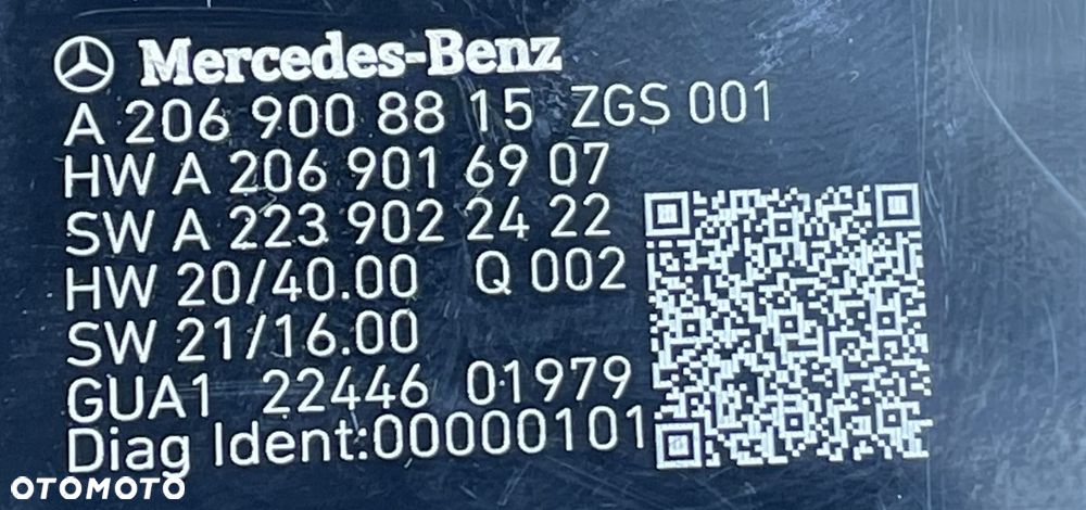 MERCEDES C-KLASA W206 206 PANEL STEROWANIA SZYB LEWY PRZÓD A2069008815 - 4