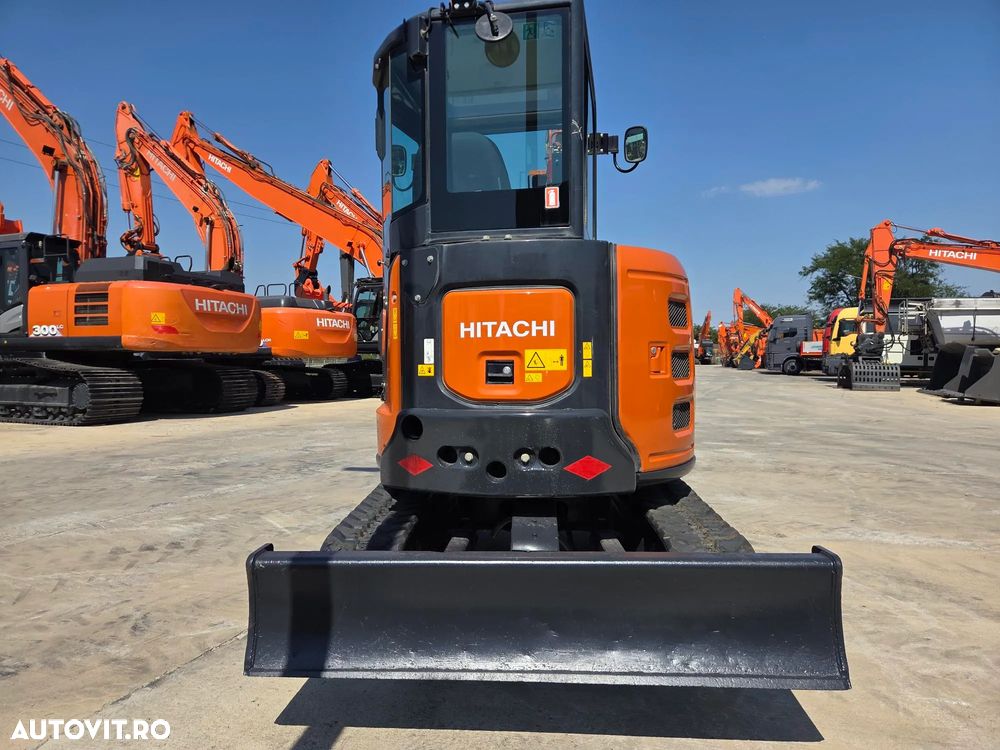 Hitachi ZX33U-6, 2023, 1.905h, 3,7 tone, CUPLA RAPIDA HIDRAULICA si 3 CUPE NOI, LAMA NIVELARE, latime 1,5m, ad sapare 3m, Aer conditionat, Antifurt, ridica 2,7t, senile 90% ok, inst picon pe brate, JAPONIA, posibilitate leasing 3 ani-PROMOTIE 36.900 EUR+Tva - 4