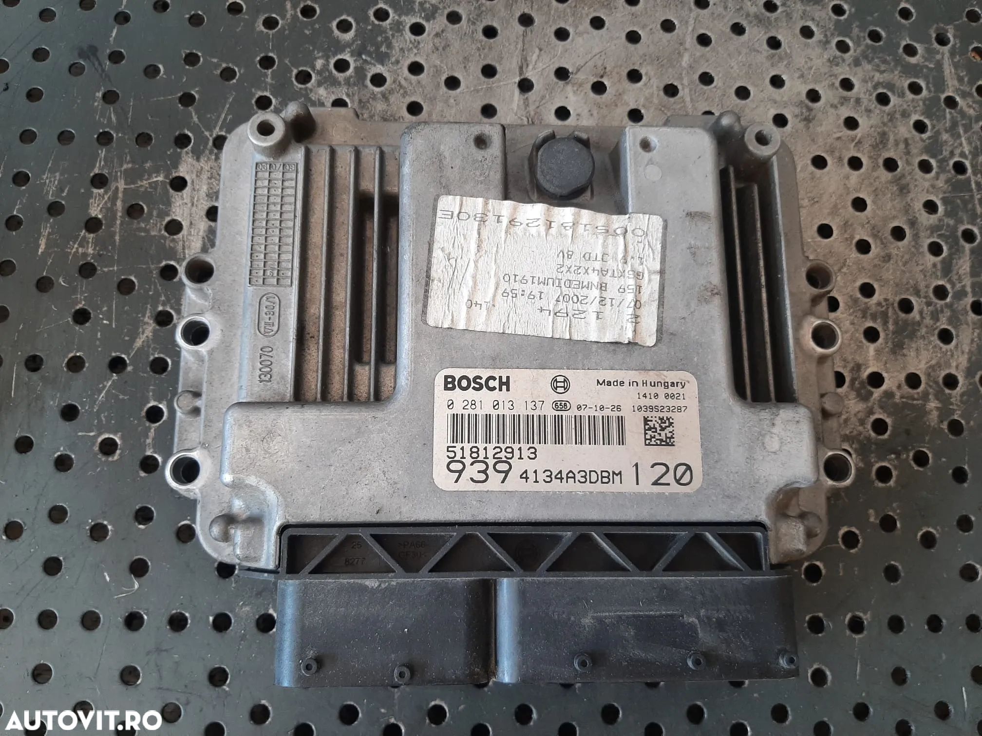 ecu calculator motor 1.9 jtd alfa romeo 159 939 120 cp 0281013137 51812913 9394134a3dbm - 1