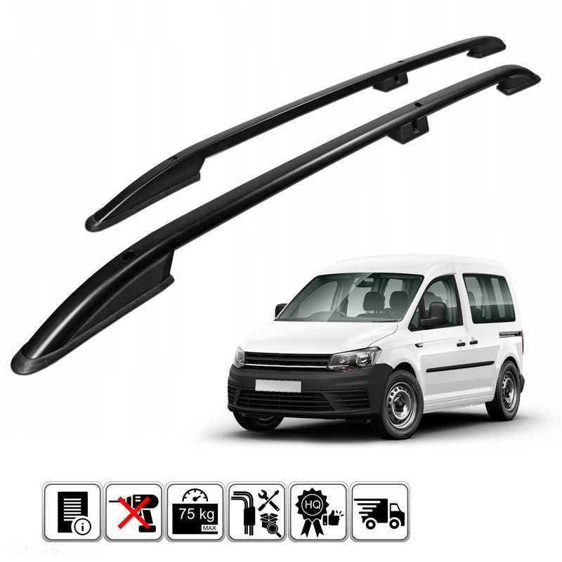 Relingi dachowe Volkswagen Caddy SHORT belki na dach 2 WZORY - 2