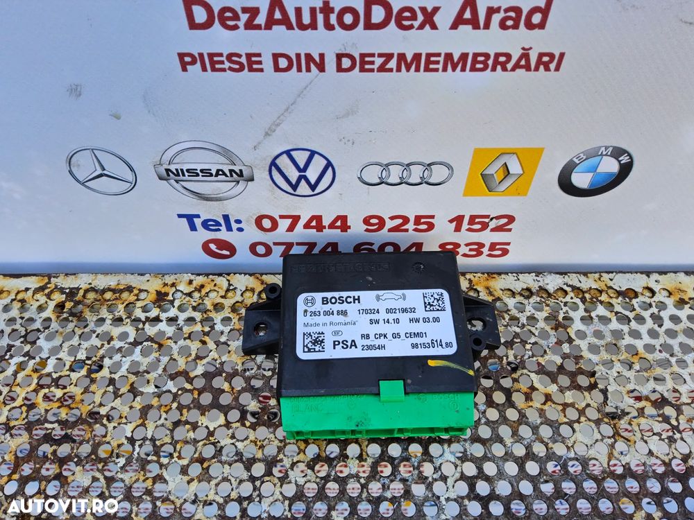 Modul senzori parcare Peugeot 3008 an 2016-2024 cod 9815361480 5008 Citroen c3 c4 grand Picasso 308 - 1