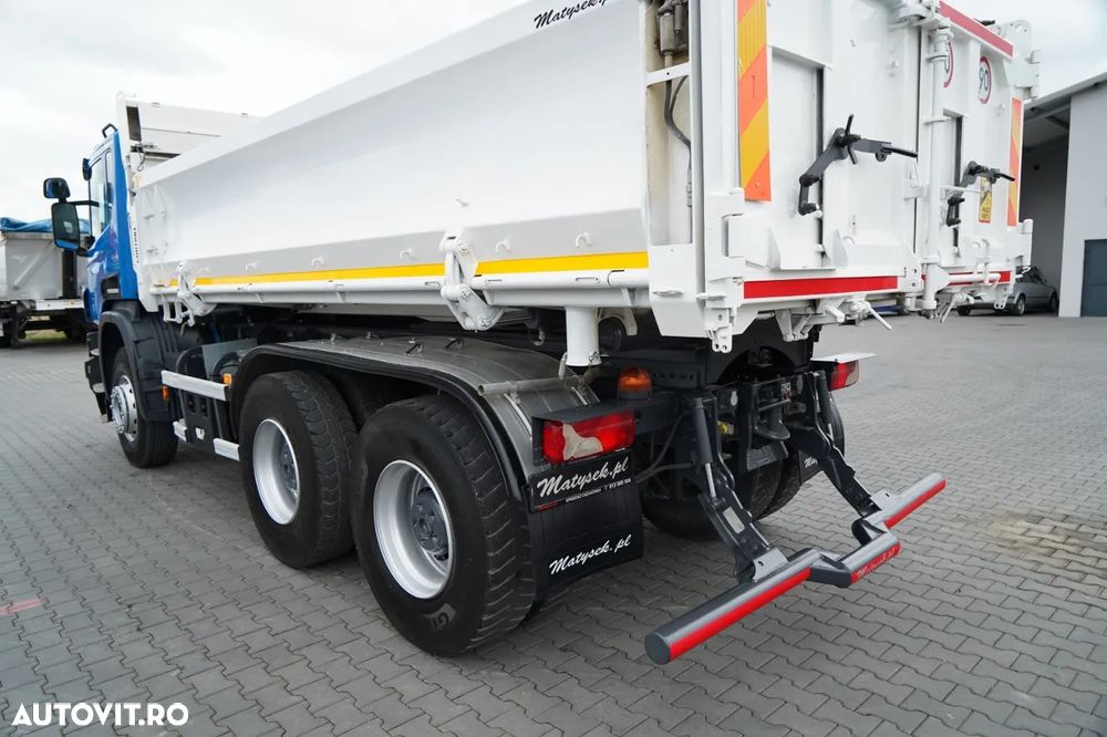 Scania P 410 / 6x4 / BASCULĂ 3 DIRECȚII / 2x HYDRODOLTA / BOARDMATIC / AUTOMATĂ / EURO 6 - 23