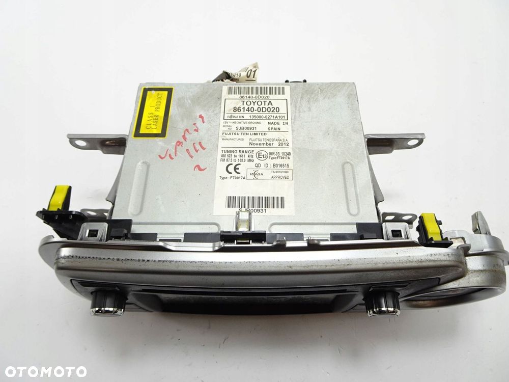 radio cd toyota yaris iii anglik - 7