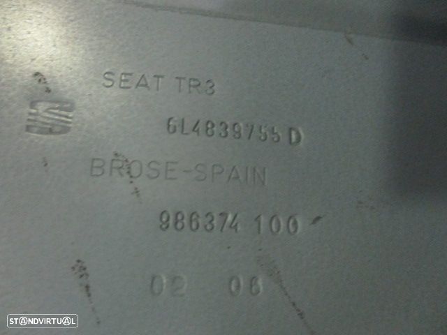 Elevador Manual 6L4839755 SEAT IBIZA 2006 5P TE SEAT IBIZA 6L 2005 1.4I 75CV 5P CINZA TE - 2