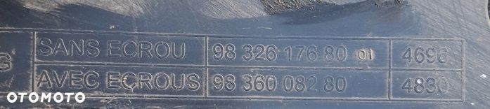 opel grandland x płyta osłona podwozia lewa 9832617680 - 2
