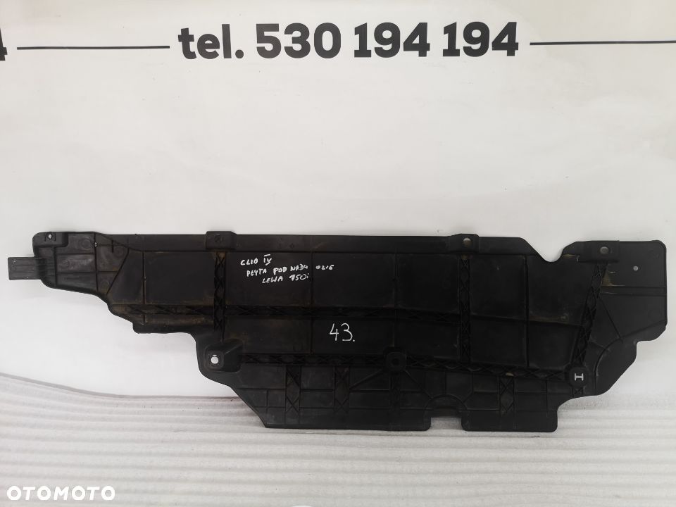 RENAULT CLIO IV 12- OSŁONA PODWOZIA LEWA NR 748157368R NR AUKCJI OSŁ43 - 1