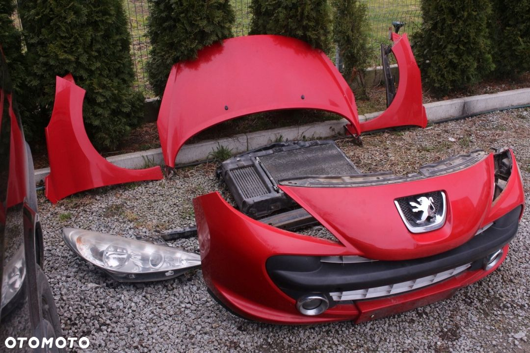 Przód Kompletny Maska Zderzak Błotnik Peugeot 207 - 2