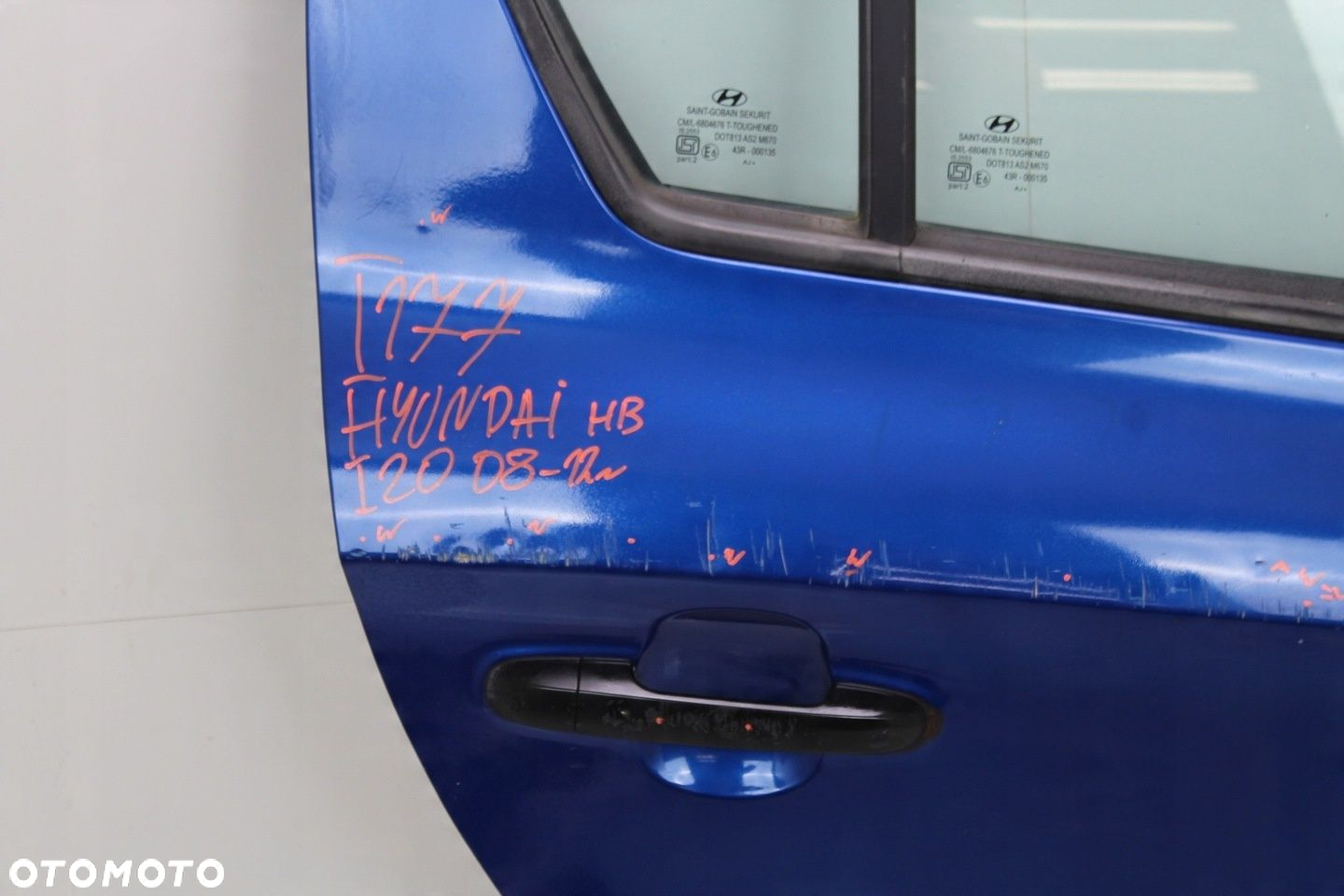 DRZWI PRAWY TYŁ TYLNE HYUNDAI I20 08-12R U6 - 4