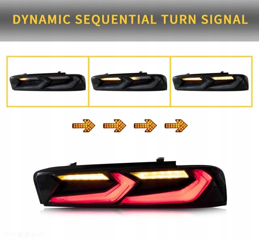 Lampy tyl ne kpl Full Led Neon Diody Tuning Chevrolet Camaro VI 6 2015-2018 - 5