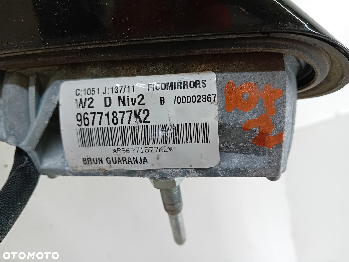 LUSTERKO PRAWE PEUGEOT 508 96771877K2 KDM - 6