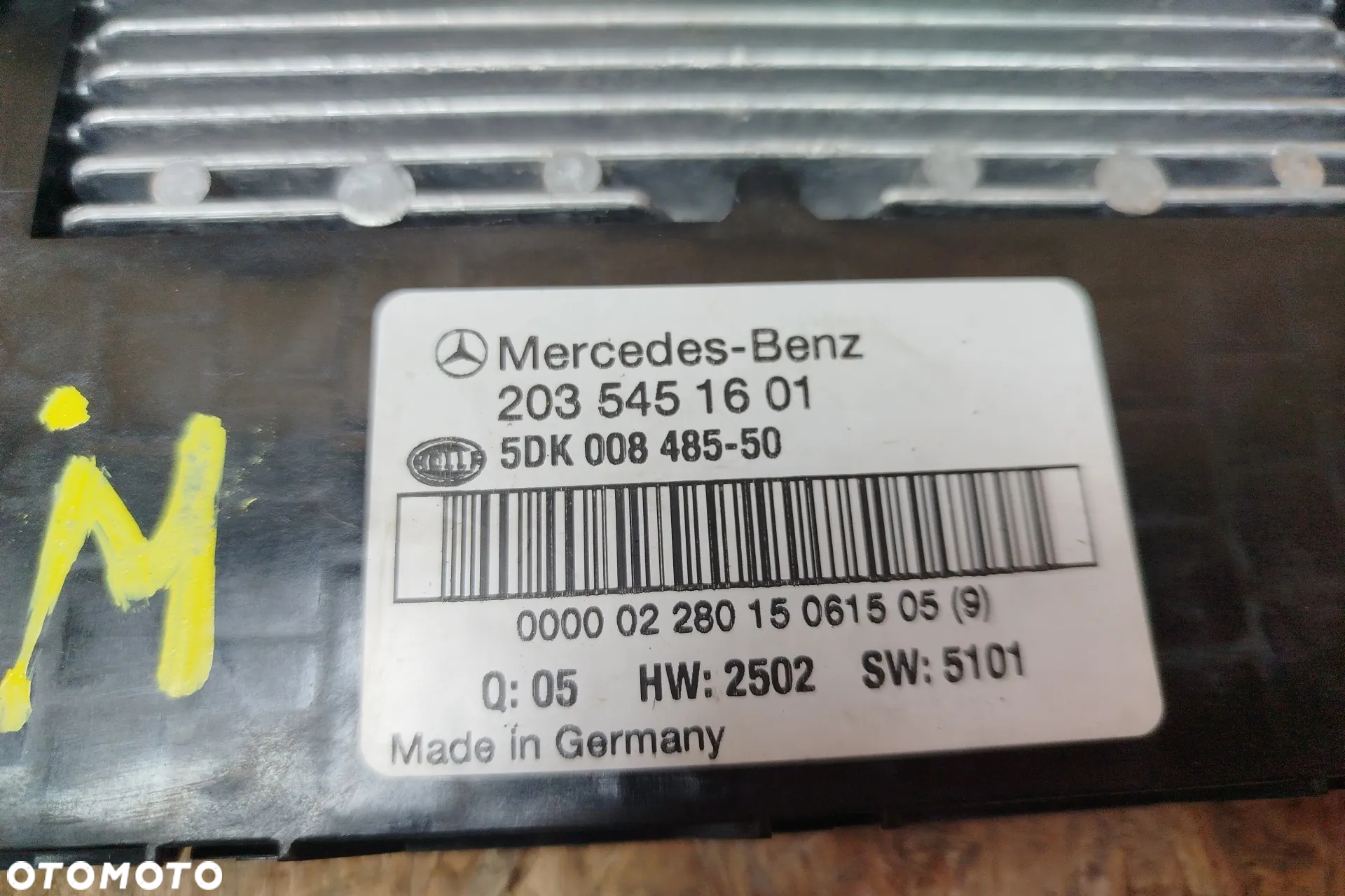 OKAZJA !!! MERCEDES W203 1,8K kompressor zestaw startowy KOMPUTER A2711534779 komplet z foto - 5
