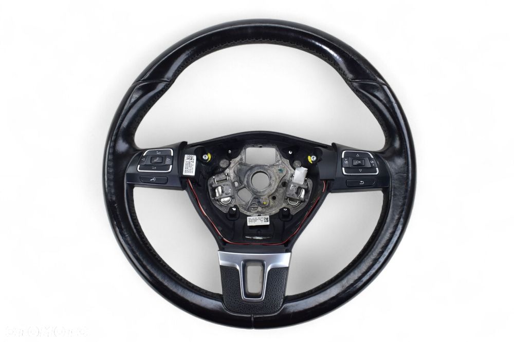 Kierownica Skóra Multi Multifunkcyjna VW GOLF VI PASSAT B7 3C8419091BE - 1