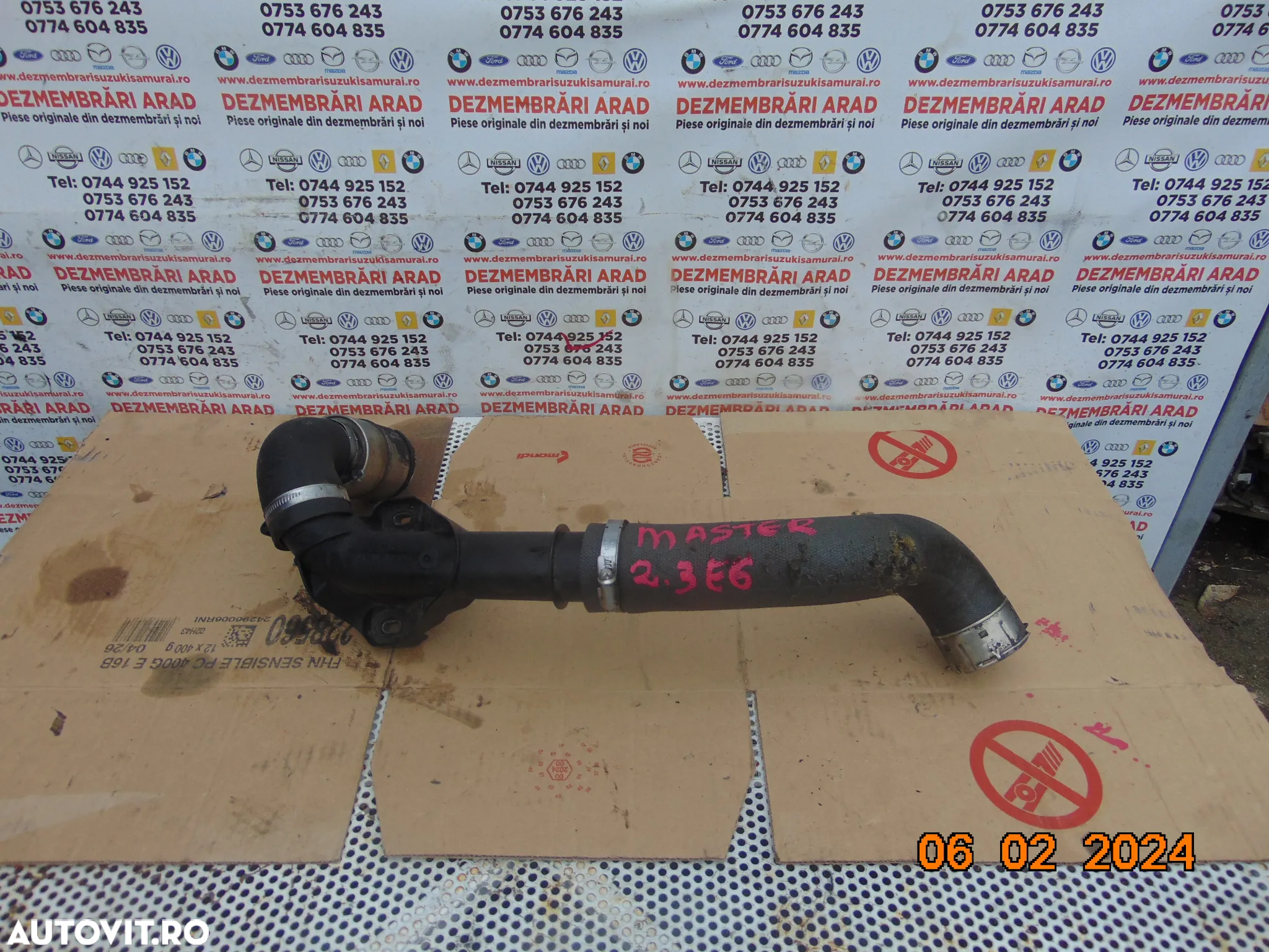 Conducta intercooler Renault master 2.3 opel movano nissan nv400 furtun intercooler cod 1124095 144688199r - 5