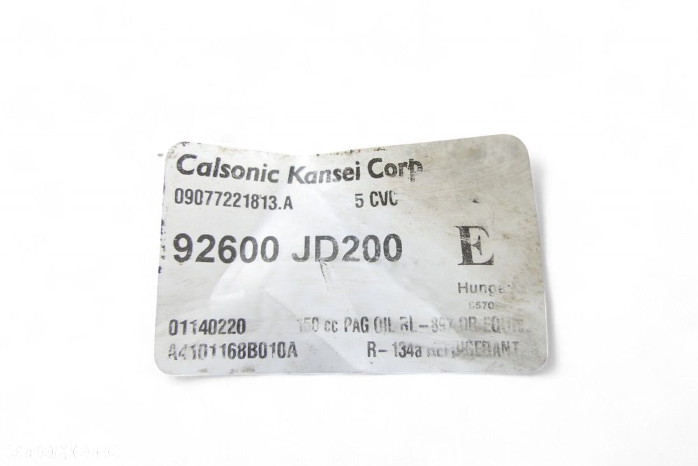 Sprężarka Klimatyzacji NISSAN QASHQAI J10 1.5 DCI 2.0 16V 92600JD200E - 9