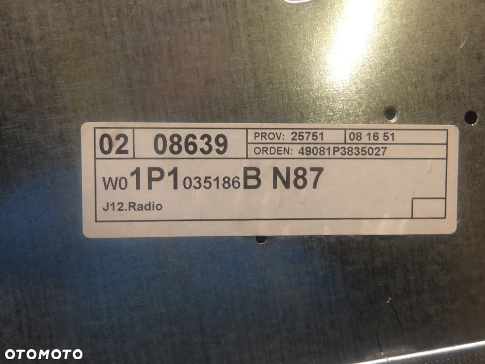 SEAT LEON II 05-09 1.4TSI RADIO 1P1035186B - 8