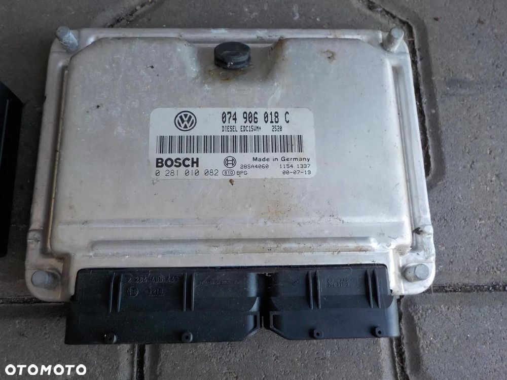VW T4 2.5 TDI KOMPUTER STEROWNIK 074906018C + ZESTAW IMMO - 2