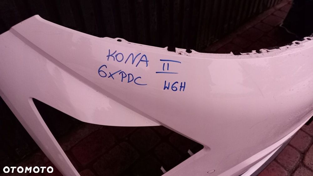 ZDERZAK PRZÓD PHYUNDAI KONA ev II 6 PDC W6H GNIAZDO KAMERA WIĄZKA KPL - 2