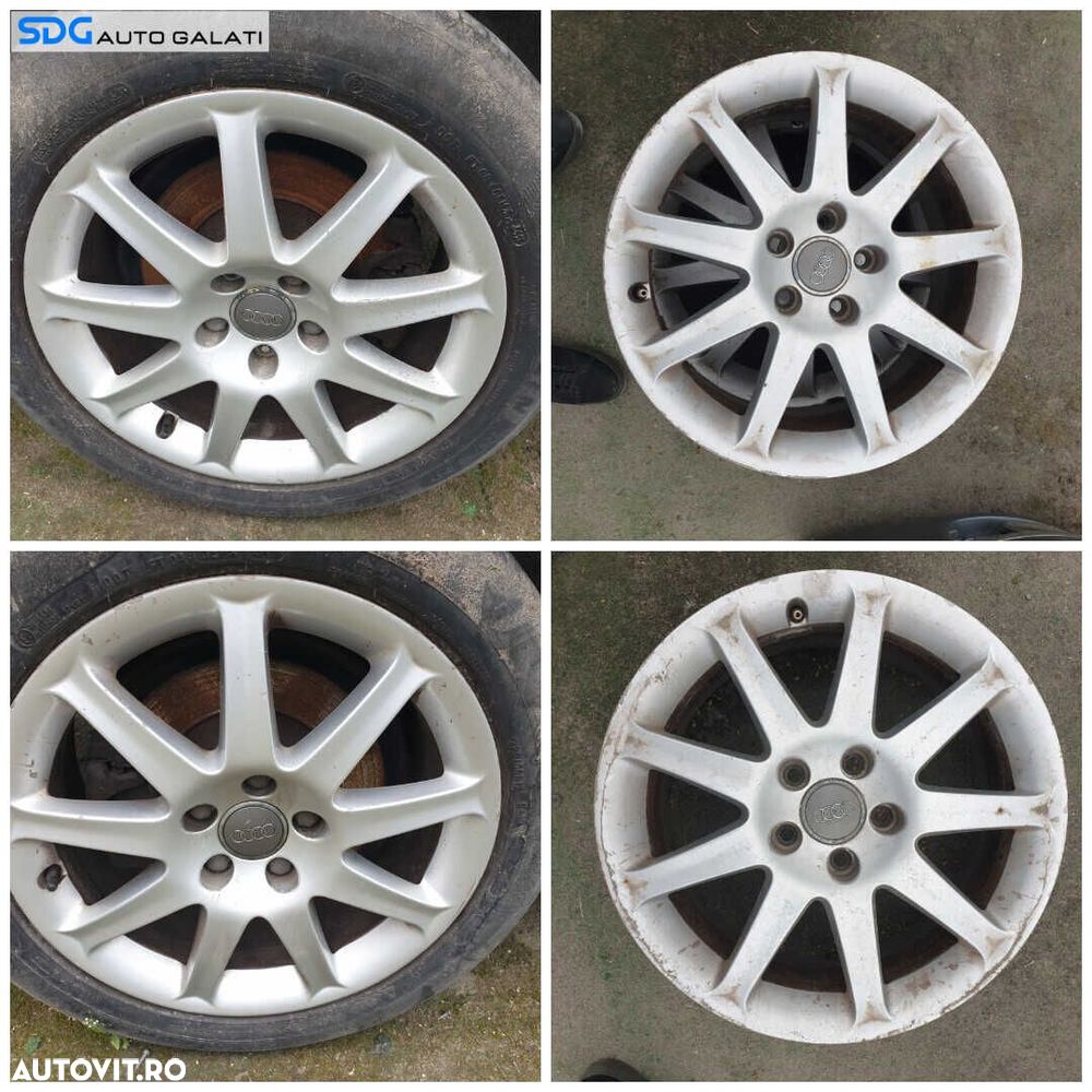 Set 4 Jante Roti Aliaj 225 50 17 R17 5x112 Volkswagen Touran 2003 - 2015 Cod 4F0601025J [C4707] - 1