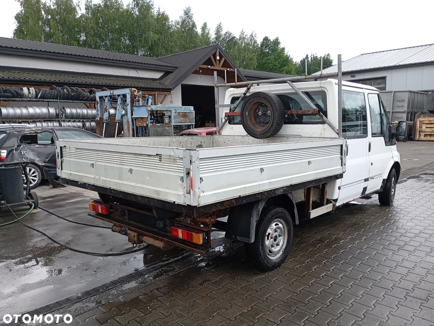 FORD TRANSIT MK6 VI 00-06 BŁOTNIK PRZÓD LEWY BIAŁY - 6