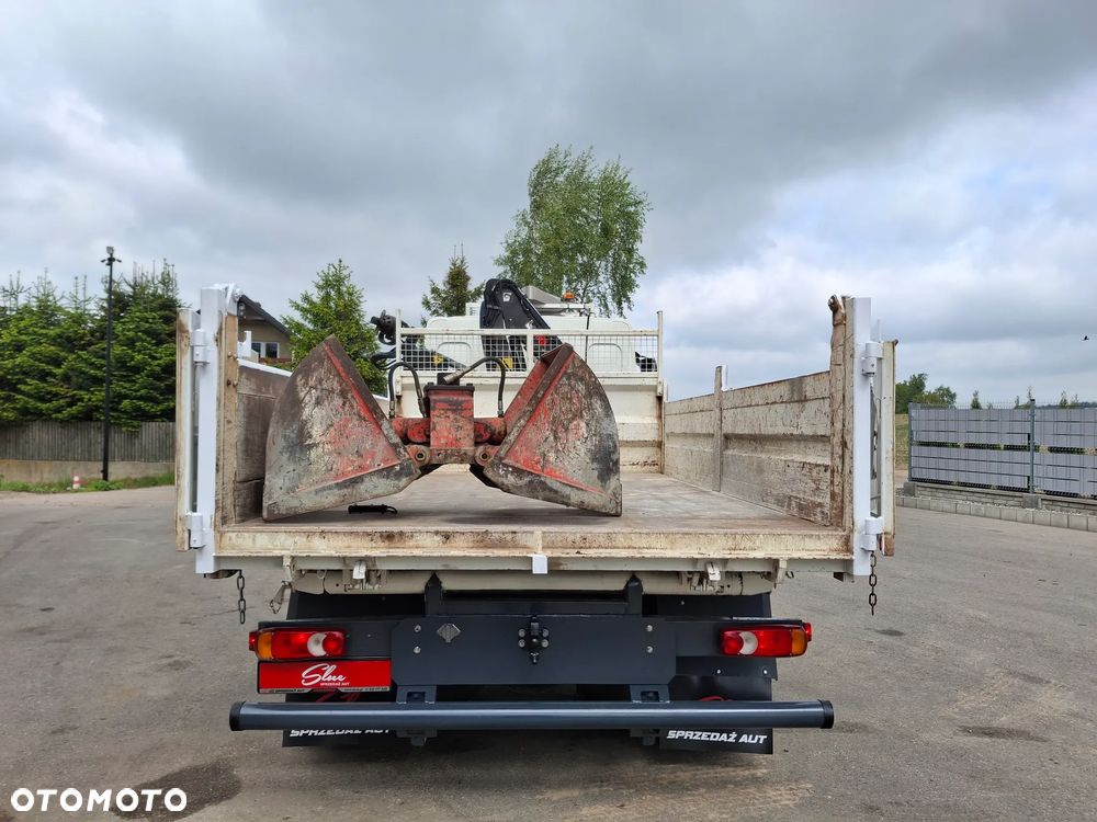 DAF LF 45.180 Wywrotka 3 Stronna + Hydroburta HDS HIAB Żuraw Dźwig Sterowanie Radiowe Łyżka Chwytak Obrotowy Dzielone Burty Hak Klimatyzacja Niski Przebieg Blokada Mostu Oświetlenie Ostrzegawcze - 27
