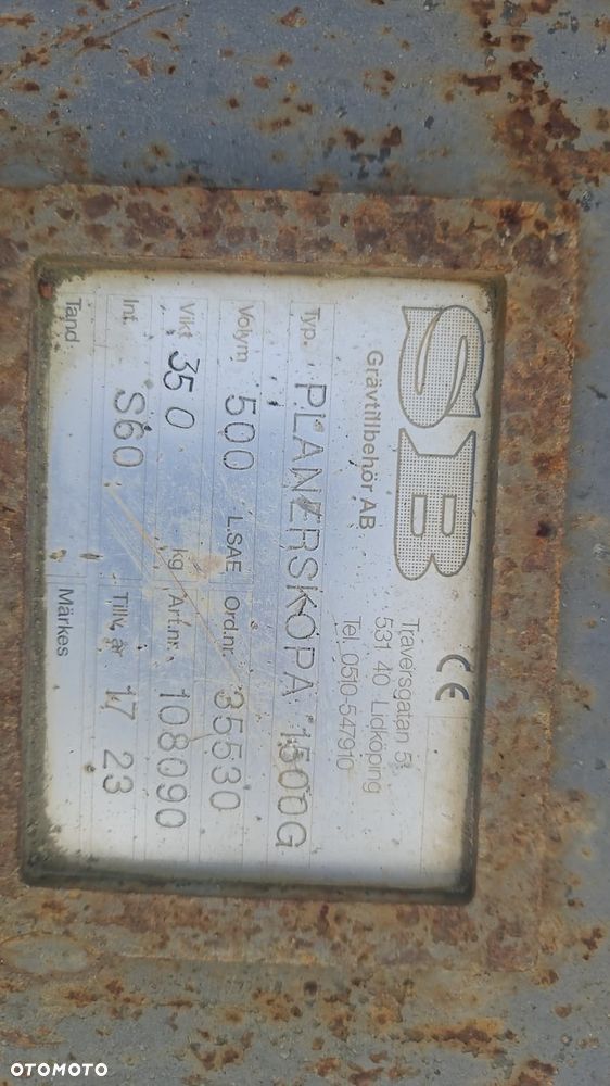 Łyżka skandynawska 150cm złącze S60 Volvo Hitachi Doosan do koparki rototilt 160cm koparka skarpówka skarpowa - 6