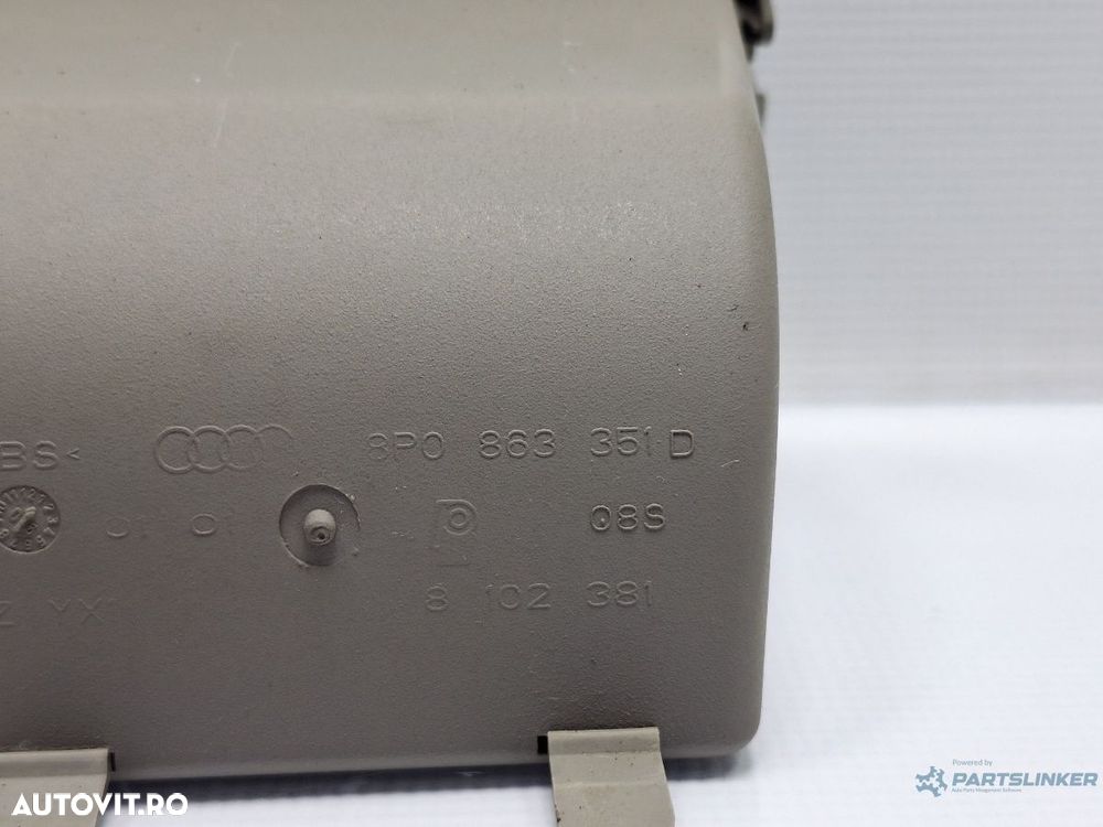 Buzunar consola centrala AUDI A3 II Sportback 8PA 2004 - 2015 TDI BKC, BLS, BXE 8P0863351D - 4