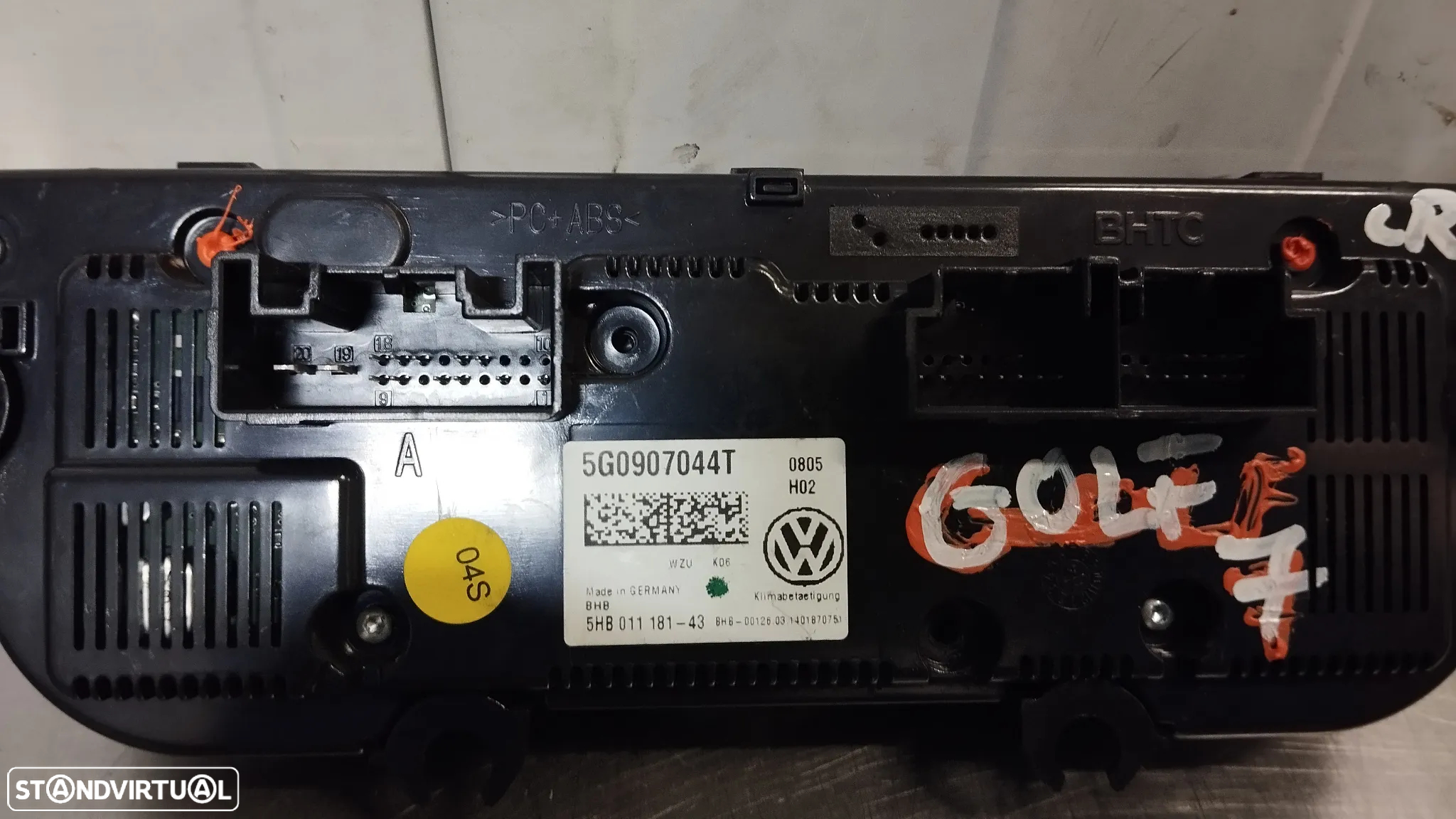 COMANDO SOFAGEM E AC / CLIMATRONIC VOLKSWAGEN GOLF VII REF. 5G0907044T - 2