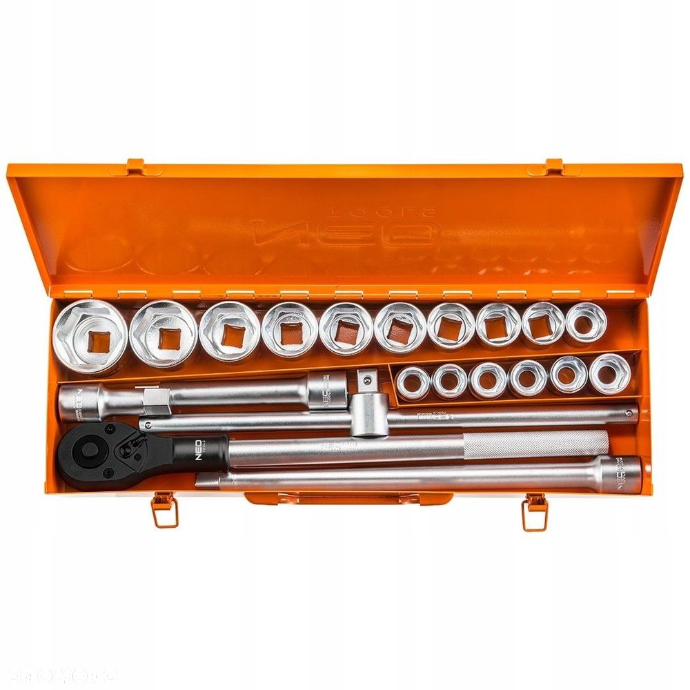 NEO KLUCZE NASADOWE ZESTAW KLUCZY NASADOWYCH 3/4" ZESTAW 21 SZTUK 08-061 - 3