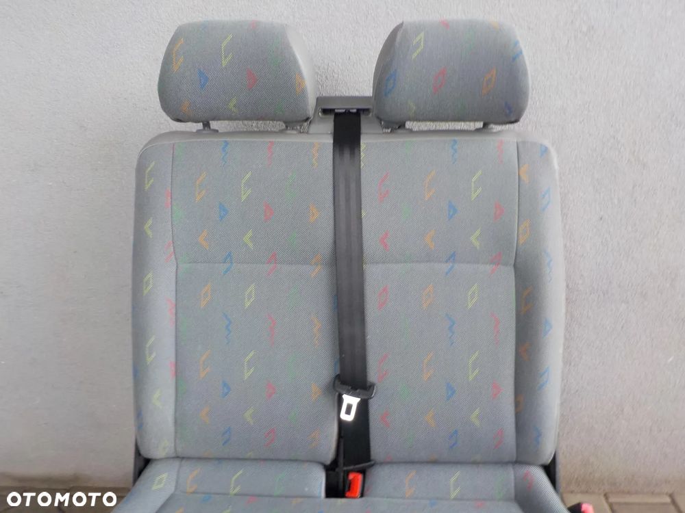 VW T5 FOTEL PODWÓJNY PASAŻERA PRZÓD DWÓJKA INKA - 4