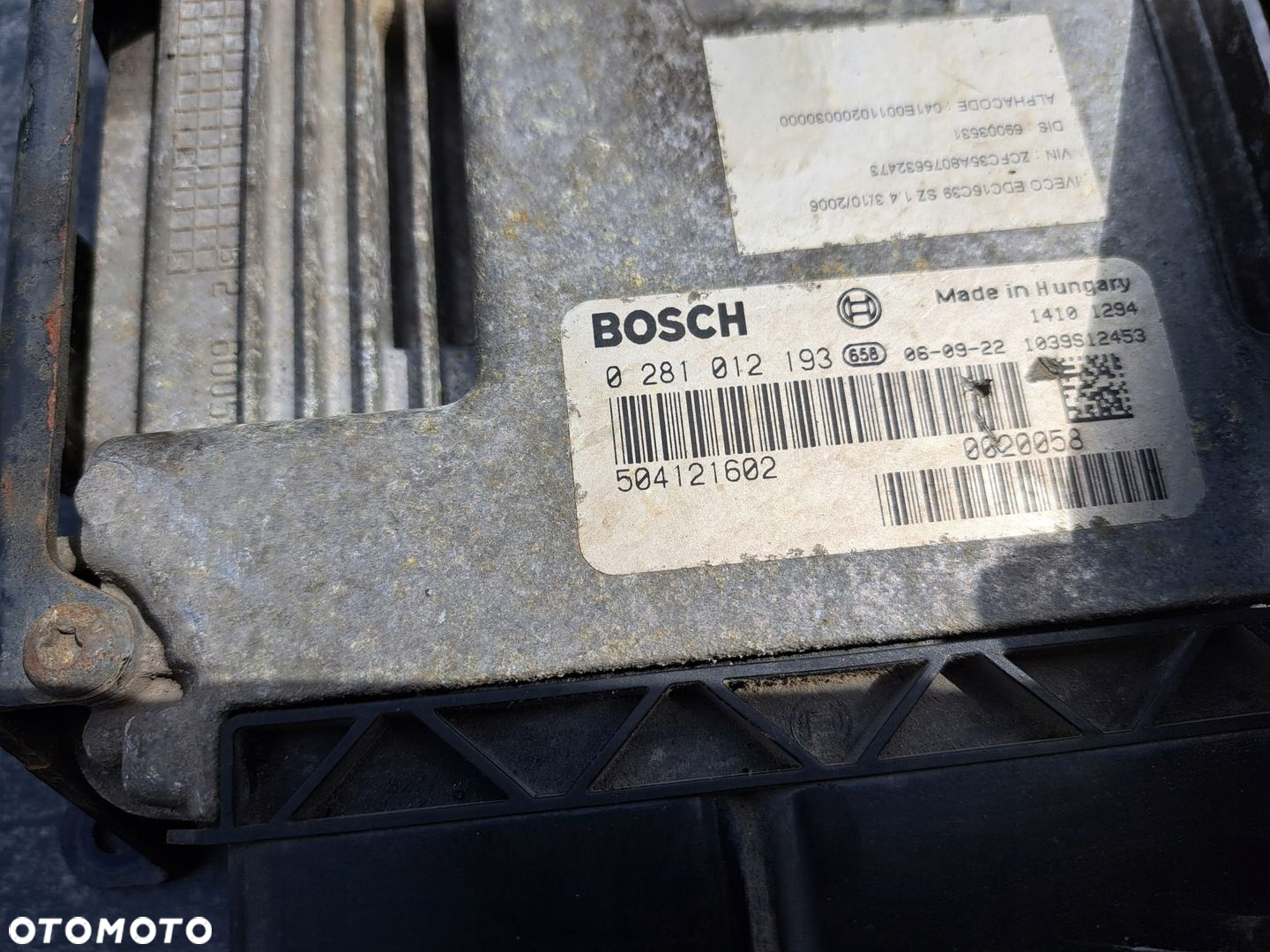 IVECO DAILY IV 06-12 2.3 KOMPUTER STEROWNIK SILNIKA 0281012193 - 2