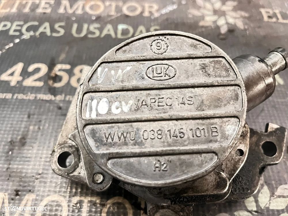 Bomba de vácuo depressor usado VW AUDI 1.9 TDI 110CV 90CV ASV AHF 038145101B - 2