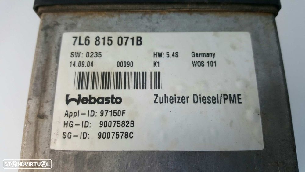 MÓDULO ELETRÓNICO VOLKSWAGEN TOUAREG (7LA) TDI V10 - 8