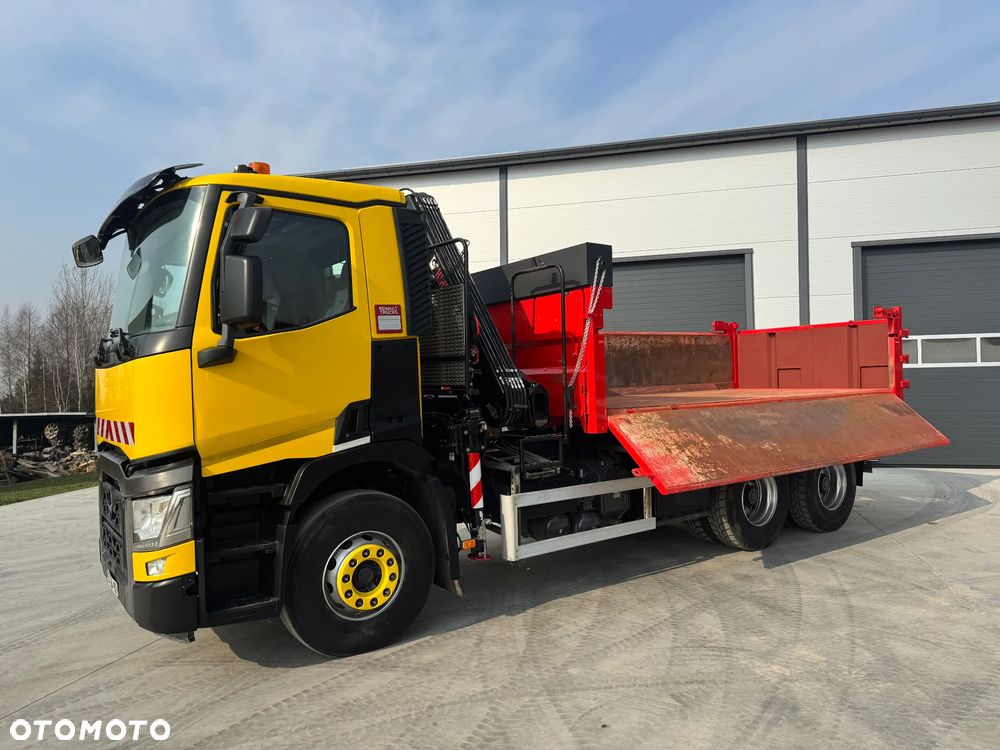 Renault GAMA C380 WYWROTKA 6x4 HDS HIAB 158 B-2+ PILOT HYDROBURTA ROK 2018 - 11