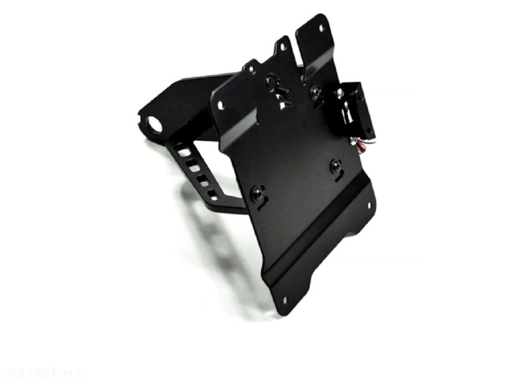 Uchwyt mocowanie tablicy rejestracyjnej 84-07 Softail (NU) Harley czarny - 1