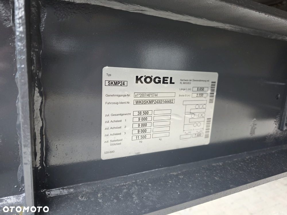 Kögel / WYWROTKA / ALUMINIOWA / 26 M3 - 10
