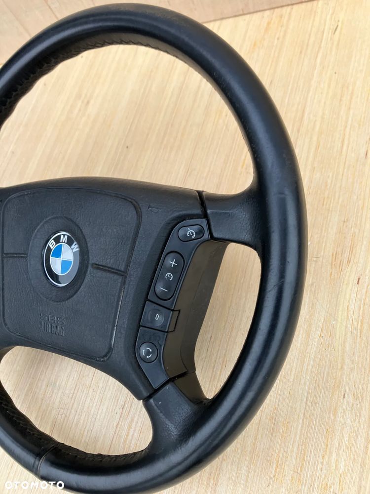 KIEROWNICA BMW E38 E38 PRZED LIFT JEDNONABOJOWA JEDEN NABÓJ AIRBAG PODUSZKA MULTIFUNKCJA SKÓRA RARYTAS - 8
