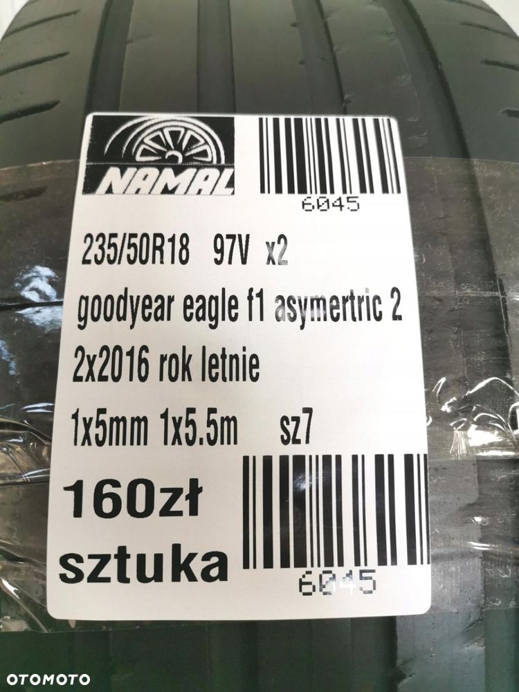 2x 235/50R18 goodyear 2016 opony letnie 5,5mm 6045 - 8