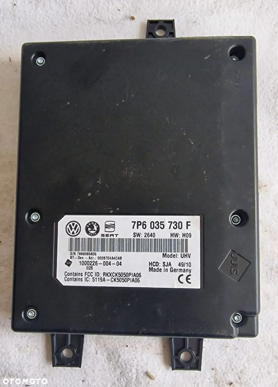 MODUŁ BLUETOOTH 7P6035730F VW , SEAT , SKODA - 1