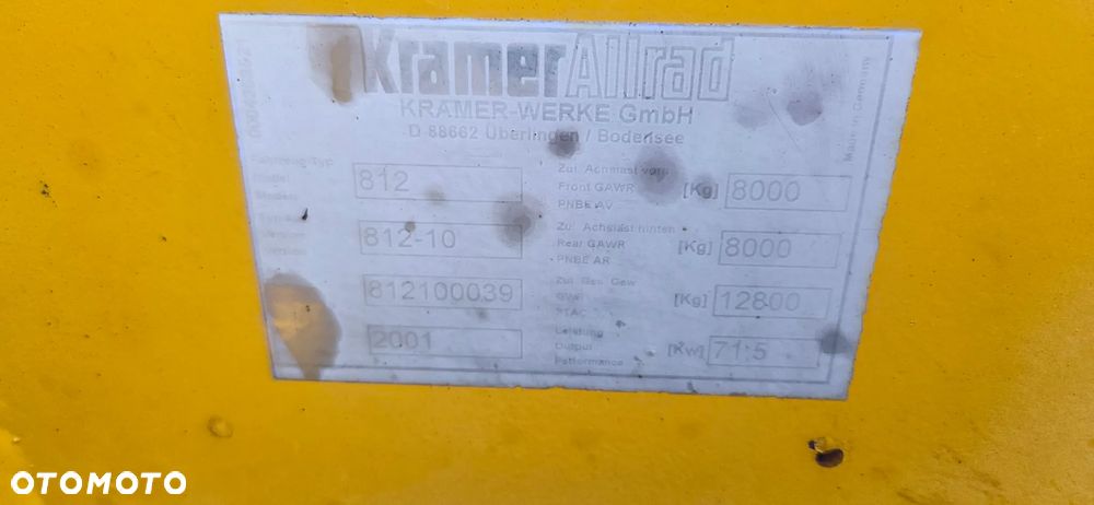 Kramer Koparka Kramer 812, 2001r, 4 koła skrętne, z Niemiec! - 20