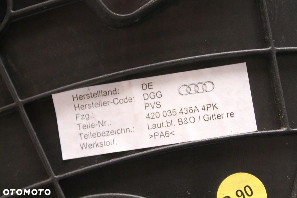 MASKOWNICA GŁOŚNIKA B&O AUDI R8 420 420035436A - 5