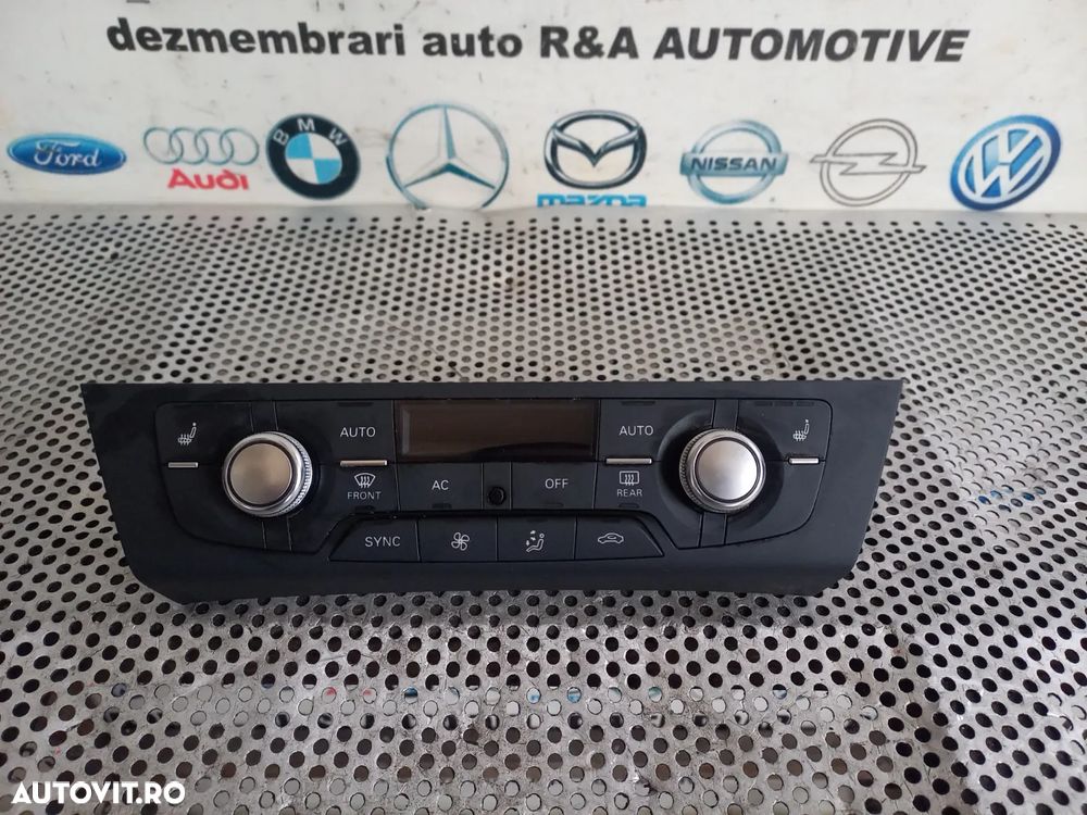 Panou Modul Comenzi Clima Dublu Climatronic Cu Incalzire In Scaune Audi A6 4G C7 A7 Volan Stanga Co - 4