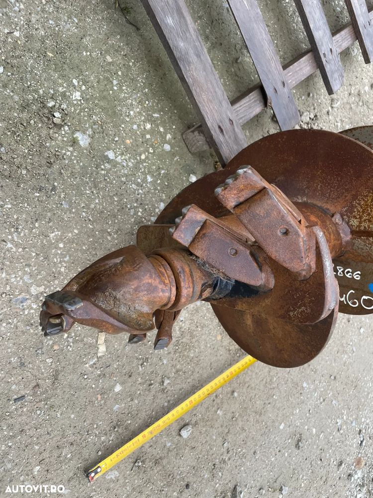 Burghiu S6 pentru pământ pentru excavatoare Lungime 1900, diametru 350mm - 6