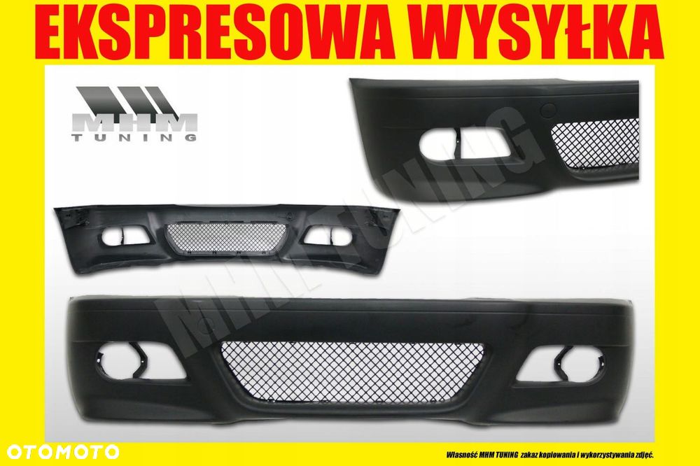 Zderzak Przod Kratka Tuning M Sport M3 look Bmw 3 e46 Coupe Cabrio 99-06 - 4